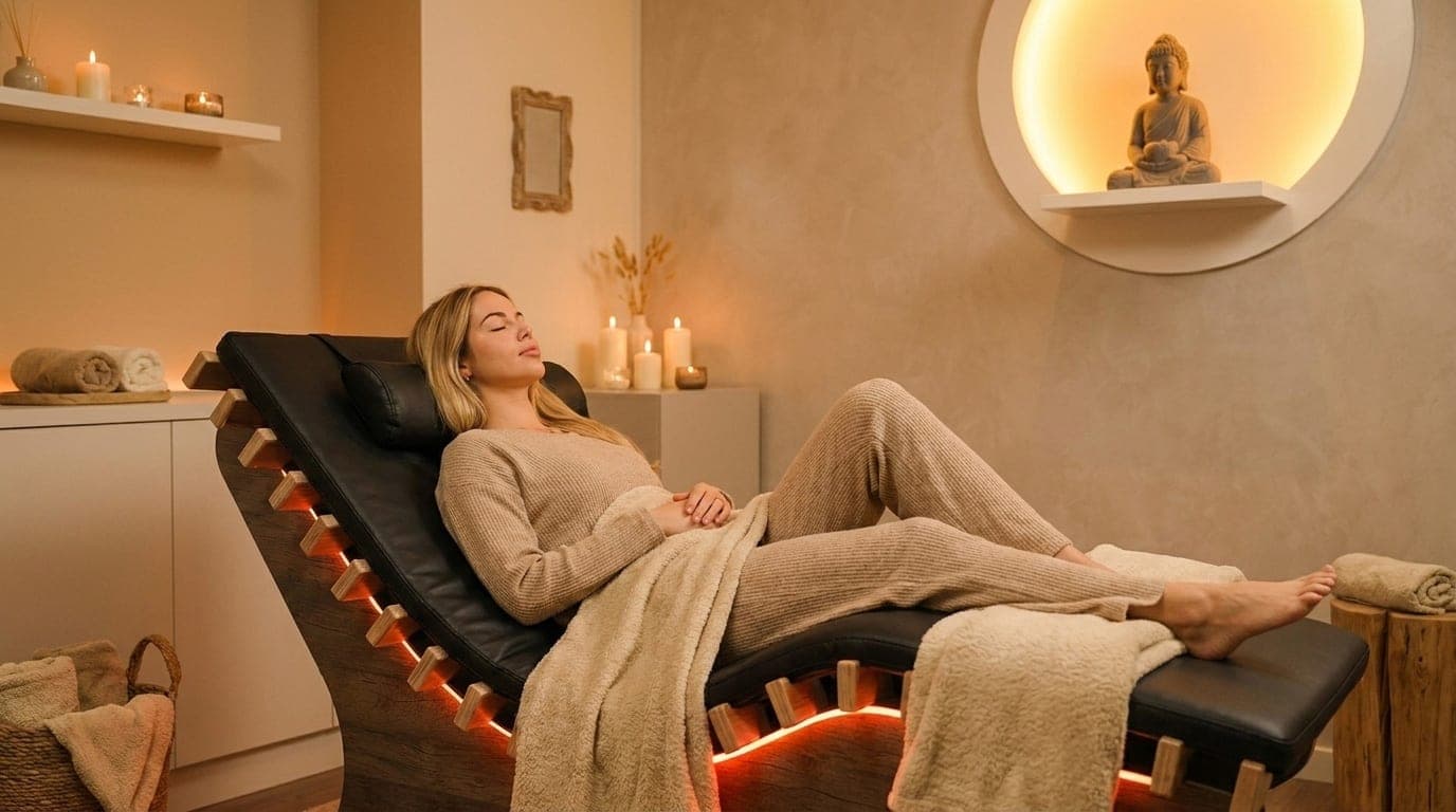 Rückenmaster – Tiefenmassage mit Wärme für den Rücken im Members Club – Sonnenstudio & Solarium in Hamburg