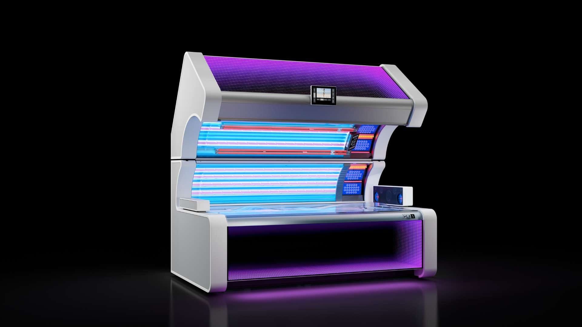 MegaSun Bugatti K9S – Frontansicht im Design von Etienne Salomé im Members Club – Sonnenstudio & Solarium in Hamburg