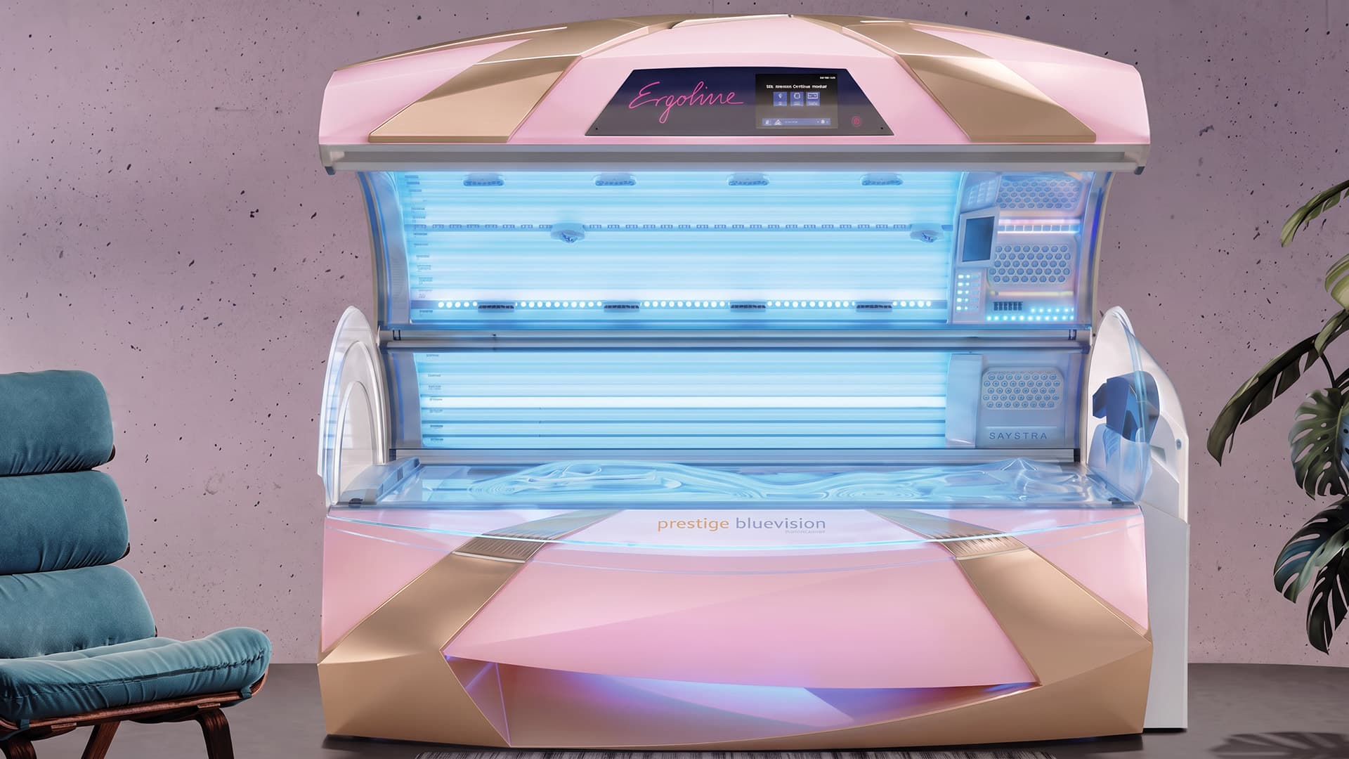 Ergoline Prestige Bluevision – Gerät im Studio im Members Club – Sonnenstudio & Solarium in Hamburg