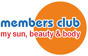 Logo mit dem Zusatz „my sun, beauty & body“ des Members Club – Sonnenstudio & Solarium in Hamburg
