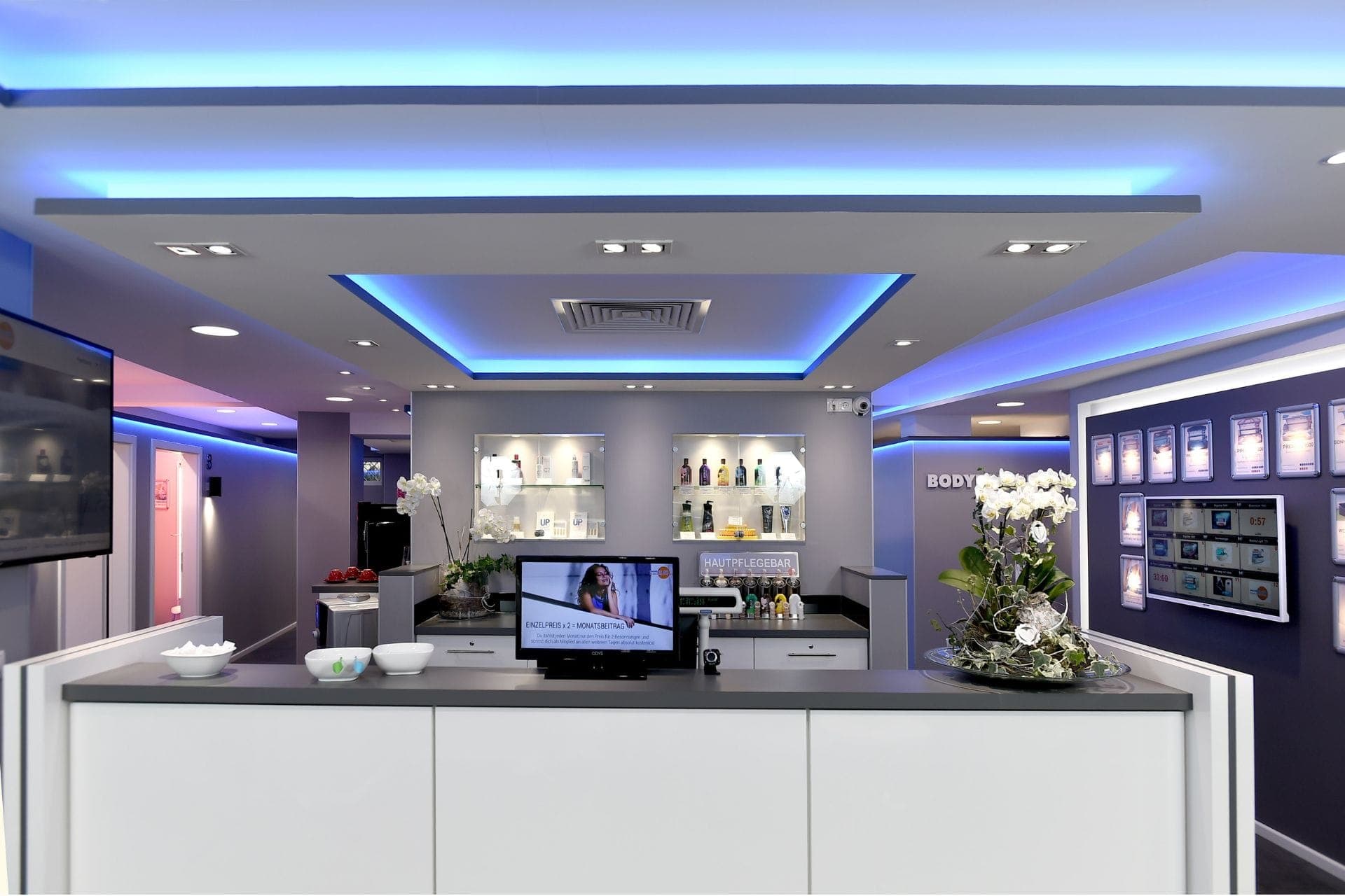 Studio Rahlstedt – Tresenbereich im Members Club – Sonnenstudio & Solarium in Hamburg