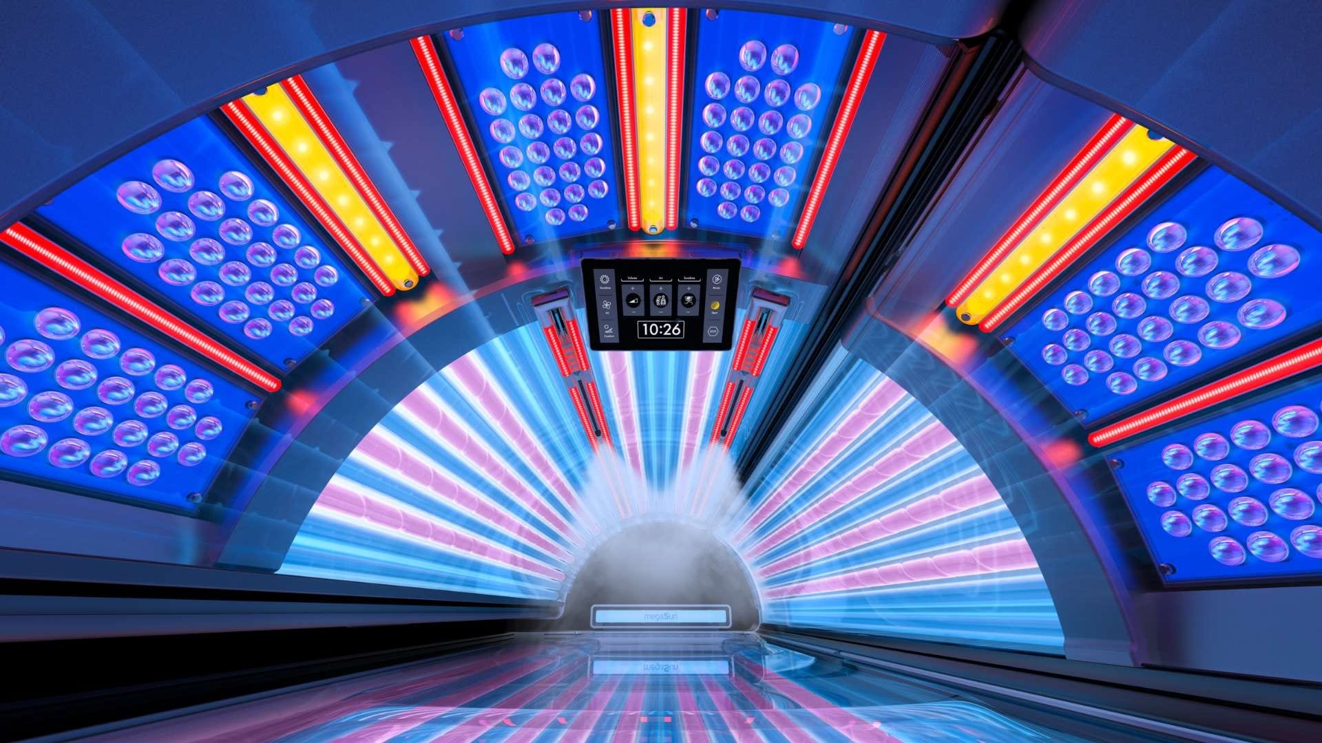 Sonnenbank MegaSun Bugatti K9S im Members Club – Sonnenstudio & Solarium in Hamburg