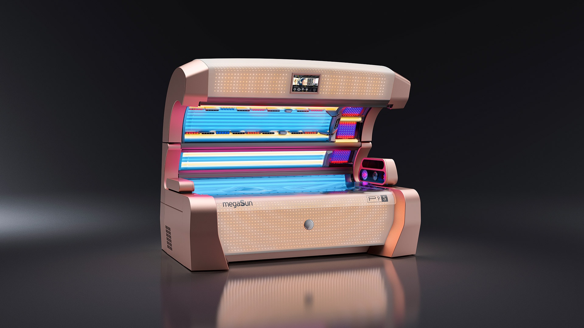 Sonnenbank MegaSun Porsche P9S im Members Club – Sonnenstudio & Solarium in Hamburg