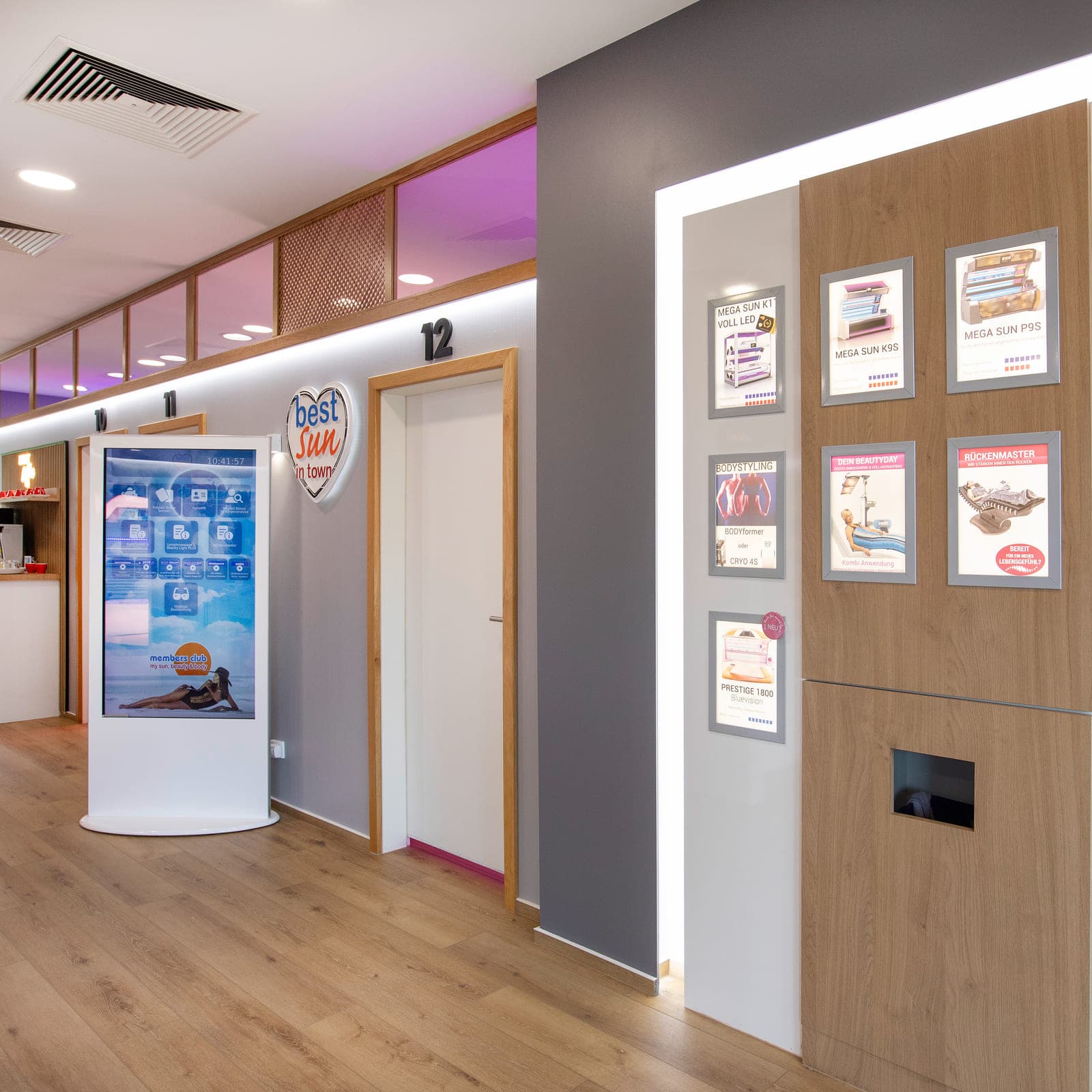 Innenansicht des Studios Jenfeld im Members Club – Sonnenstudio & Solarium in Hamburg Innenansicht des Studios Jenfeld im Members Club – Sonnenstudio & Solarium in Hamburg